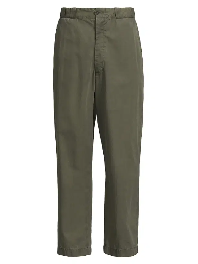 The Elder Statesman Men's Norm Workwear Pants - New Olive