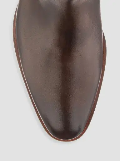 To Boot New York Men's Myles Leather Chelsea Boots - Crust Marrone - Size 11 | Thumbnail 3