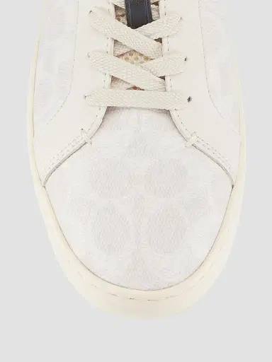 COACH Men's Low-Top Monogram Logo Sneakers - Chalk Cobalt | Thumbnail 4