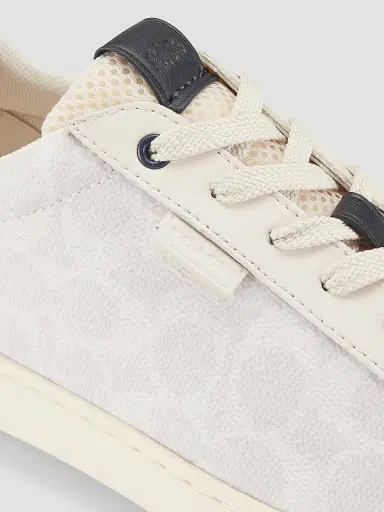 COACH Men's Low-Top Monogram Logo Sneakers - Chalk Cobalt | Thumbnail 6