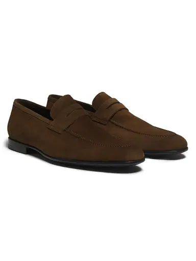 To Boot New York Men's Dunmore Suede Penny Loafers - Softymarone - Size 14 | Thumbnail 2 To Boot New York Men's Dunmore Suede Penny Loafers - Softymarone - Size 14 | Thumbnail 2
