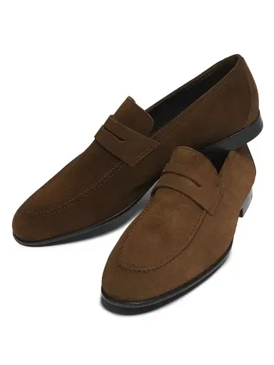 To Boot New York Men's Dunmore Suede Penny Loafers - Softymarone - Size 14 | Thumbnail 4 To Boot New York Men's Dunmore Suede Penny Loafers - Softymarone - Size 14 | Thumbnail 4