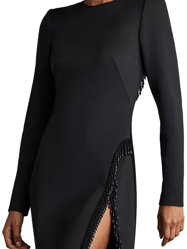 Sho by Tadashi Shoji Women's Scuba-Knit Beaded Minidress | Thumbnail 5 Sho by Tadashi Shoji Women's Scuba-Knit Beaded Minidress | Thumbnail 5