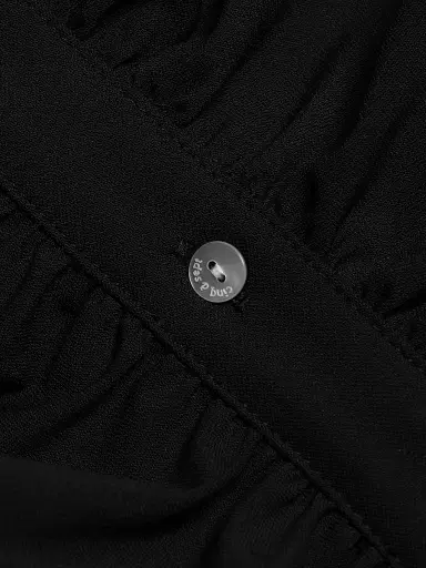 Cinq à Sept Women's Elina Gathered Mini-Shirtdress - Black - Size 14 | Thumbnail 7