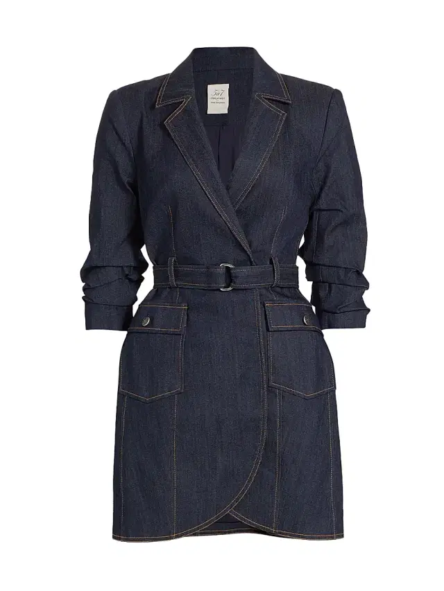 Cinq à Sept Women's Jenessa Denim Blazer Minidress - Indigo