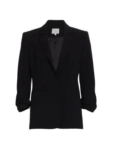 Cinq à Sept Women's Khloe Crepe Ruched Blazer - | Thumbnail 12 Cinq à Sept Women's Khloe Crepe Ruched Blazer - | Thumbnail 12