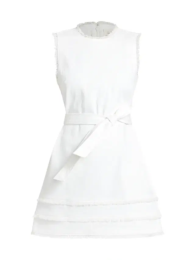 Cinq à Sept Women's Mindie Denim Belted Minidress - White