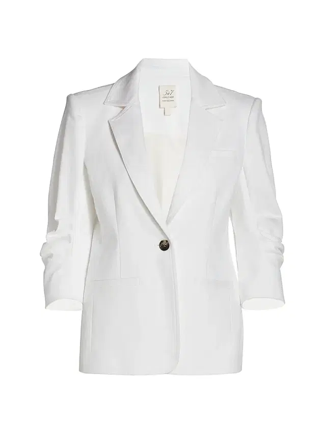 Cinq à Sept Women's Khloe Denim Blazer - White