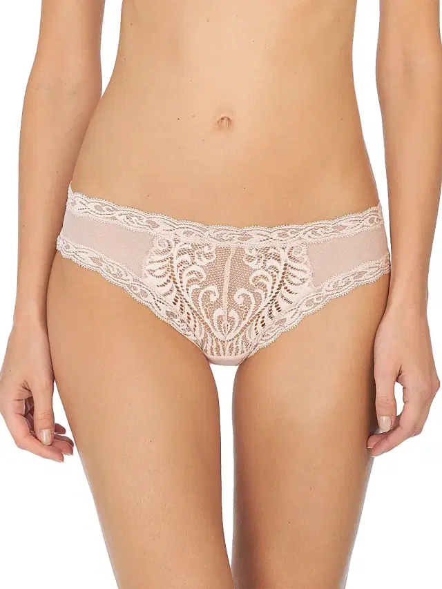 Natori Women's Feathers Lace Hipster - Cameo Rose - Size XL
