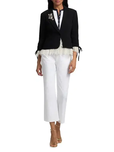 Cinq à Sept Women's Roxie Le Petite Blazer - Black | Thumbnail 2