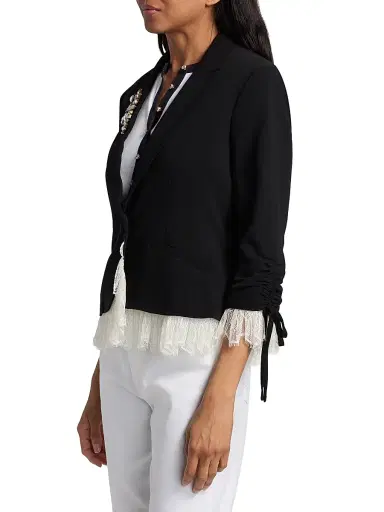 Cinq à Sept Women's Roxie Le Petite Blazer - Black | Thumbnail 4