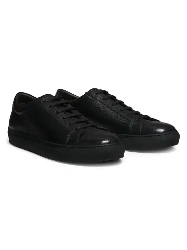 To Boot New York Men's Bloom Leather Sneakers - Nero | Thumbnail 2 To Boot New York Men's Bloom Leather Sneakers - Nero | Thumbnail 2