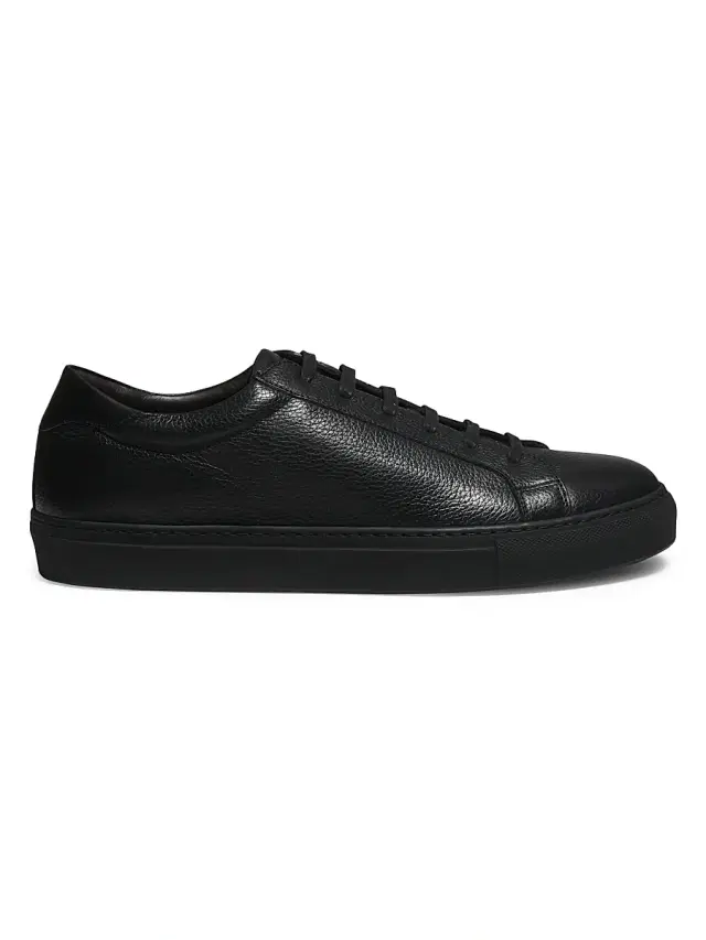 Men's Bloom Leather Sneakers - Nero