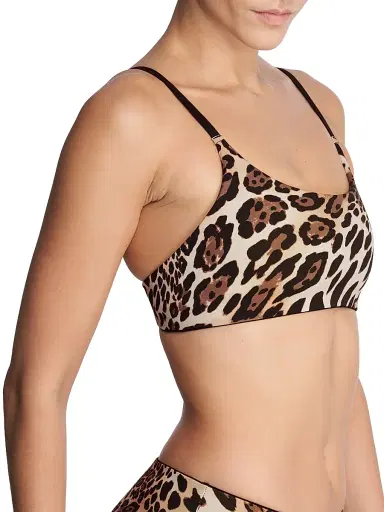 Natori Women's Riviera Reversible Bikini Top - Luxe Leopard Black - Size XL | Thumbnail 2 Natori Women's Riviera Reversible Bikini Top - Luxe Leopard Black - Size XL | Thumbnail 2