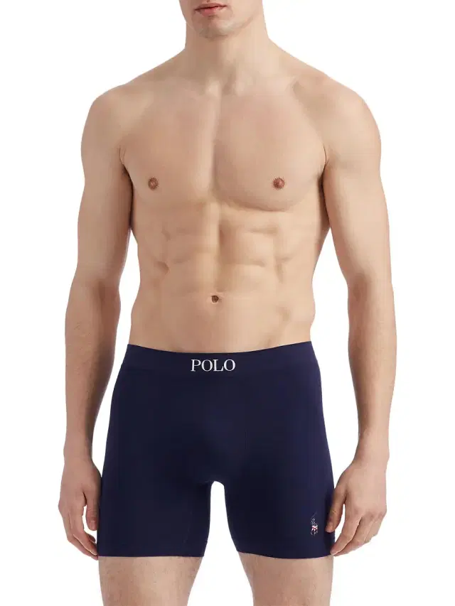 Men's 3-Pack Logo Boxer Briefs - White Red Cruise Navy