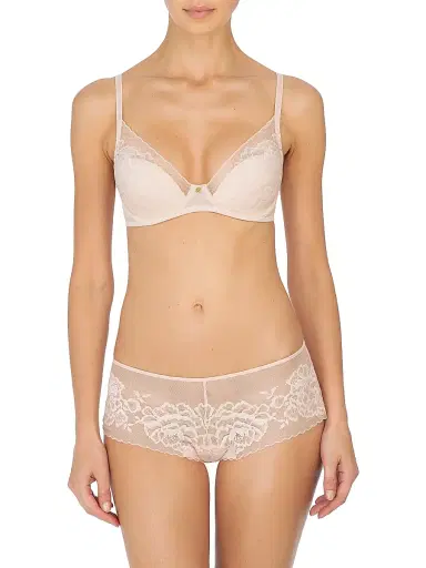 Natori Women's Flora Lace Plunge Bra - Cameo Rose - Size 30B | Thumbnail 4