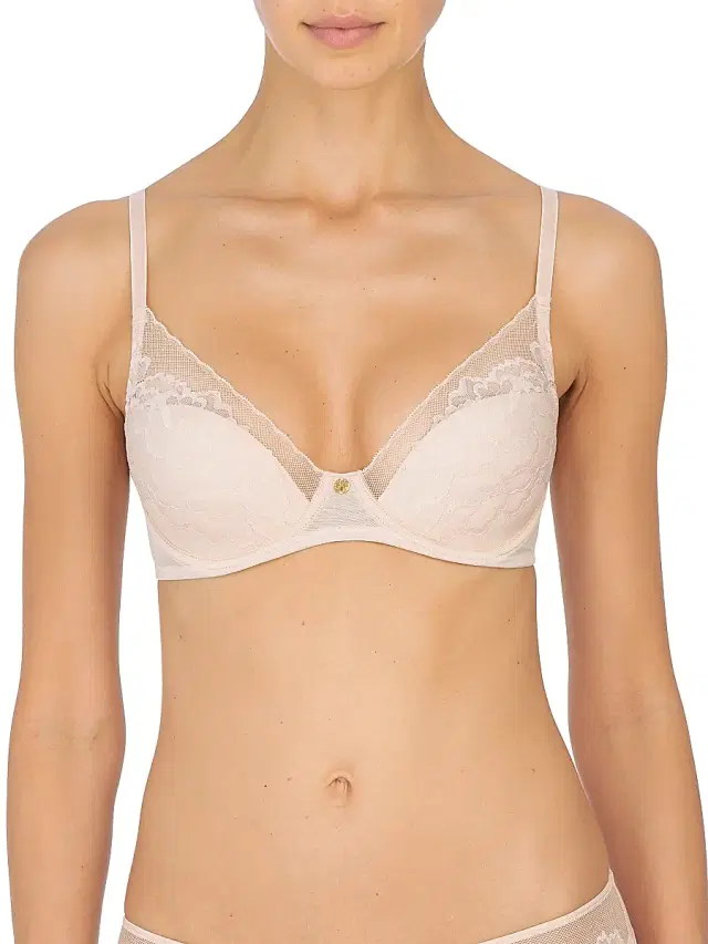 Natori Women's Flora Lace Plunge Bra - Cameo Rose - Size 30B