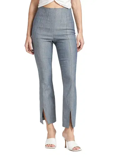 Cinq à Sept Women's Laurie Stretch Flared Pant - Light Indigo | Thumbnail 3