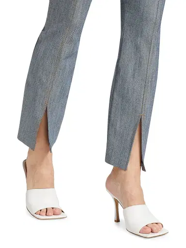 Cinq à Sept Women's Laurie Stretch Flared Pant - Light Indigo | Thumbnail 6