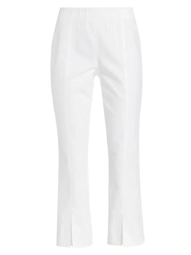 Cinq à Sept Women's Laurie Stretch Denim Straight Crop Jeans - White