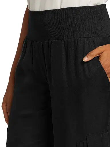 Cinq à Sept Women's Giles Twill Cargo Joggers - Black - Size XL | Thumbnail 6 Cinq à Sept Women's Giles Twill Cargo Joggers - Black - Size XL | Thumbnail 6