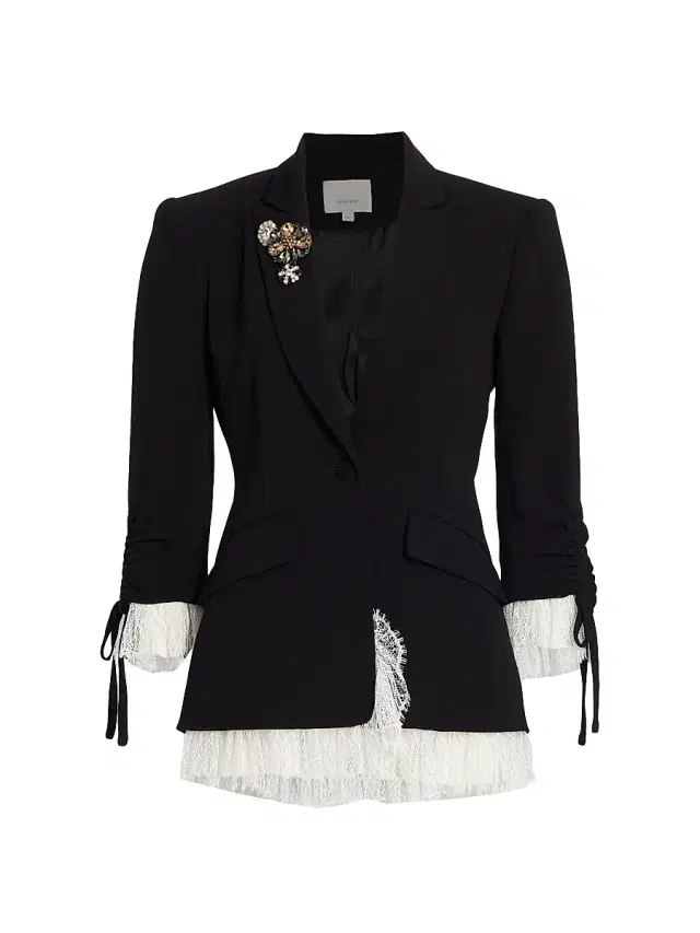 Cinq à Sept Women's Roxie Crepe Blazer - Black