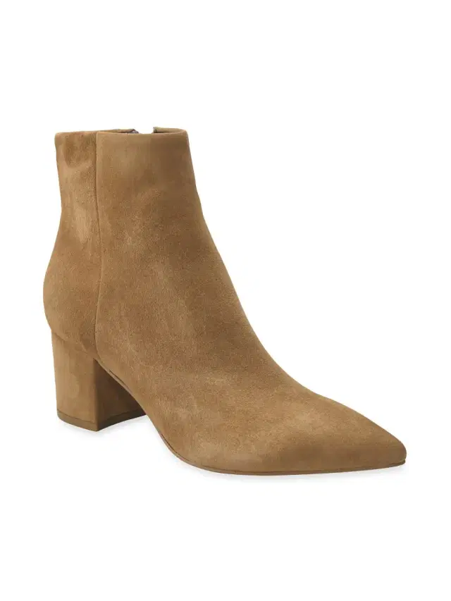 Women's Jarli 65MM Suede Ankle Booties - Beige