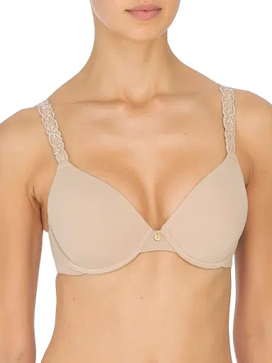 Natori Women's Pure Luxe Plunge T-Shirt Bra | Thumbnail 2