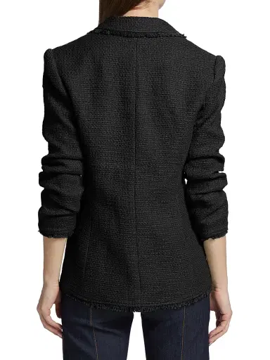 Cinq à Sept Women's Khloe Boucle Blazer - Black - Size 2 | Thumbnail 5