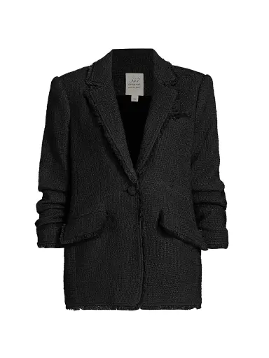 Cinq à Sept Women's Khloe Boucle Blazer - Black - Size 2 | Thumbnail 1