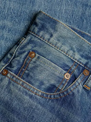 Moussy Vintage Women's Hopewell Denim High-Rise Straight-Leg Jeans - Dark Blue | Thumbnail 7