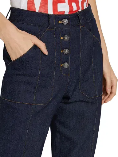 Cinq à Sept Women's Benji Flared Leg Pants - Indigo | Thumbnail 6