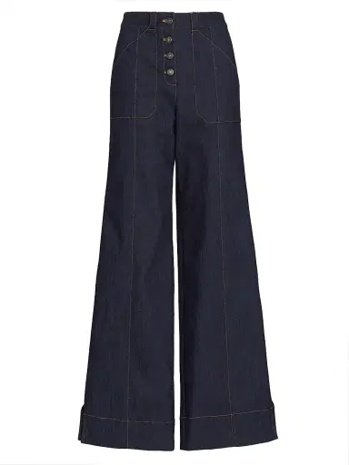 Cinq à Sept Women's Benji Flared Leg Pants - Indigo | Thumbnail 1