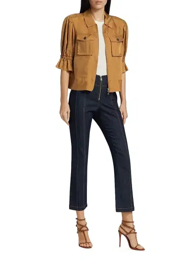 Cinq à Sept Women's Loren High-Rise Stretch Straight Crop Jeans - Indigo - Size 14 | Thumbnail 2