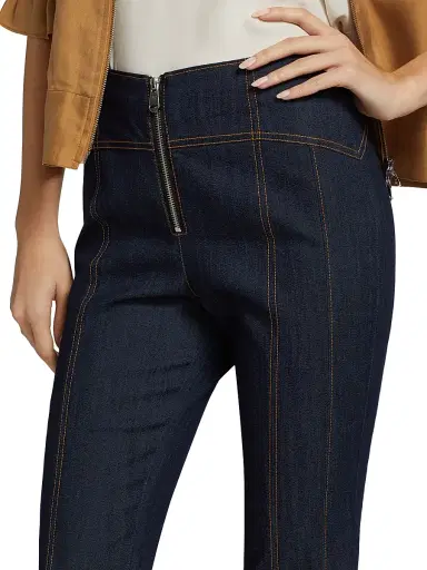 Cinq à Sept Women's Loren High-Rise Stretch Straight Crop Jeans - Indigo - Size 14 | Thumbnail 6
