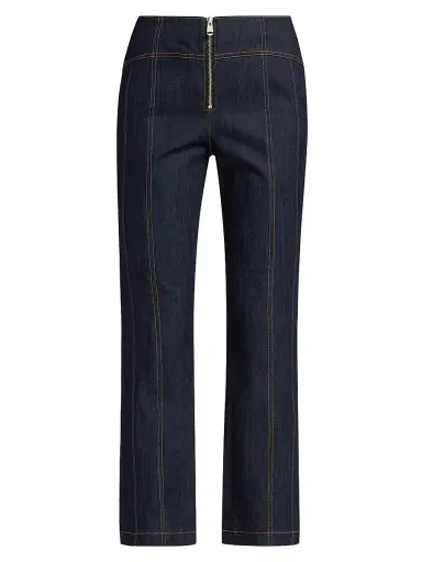Cinq à Sept Women's Loren High-Rise Stretch Straight Crop Jeans - Indigo - Size 14 | Thumbnail 1