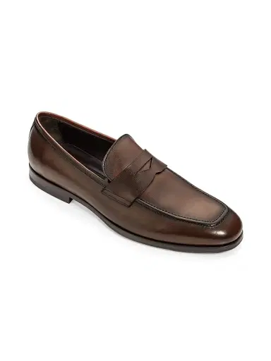 To Boot New York Men's Ronny Leather Loafers - Bruciato - Size 11 | Thumbnail 2
