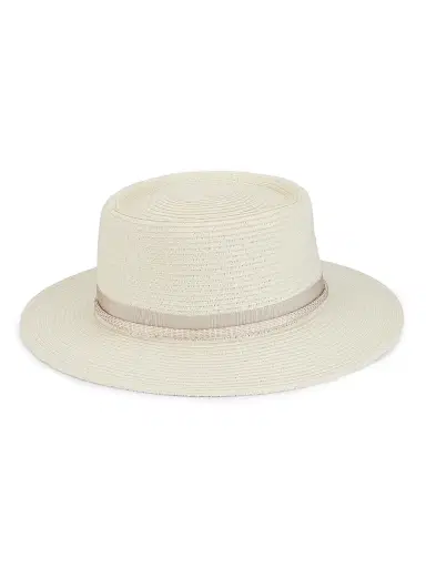 rag & bone Women's Somer Straw Fedora | Thumbnail 2 rag & bone Women's Somer Straw Fedora | Thumbnail 2