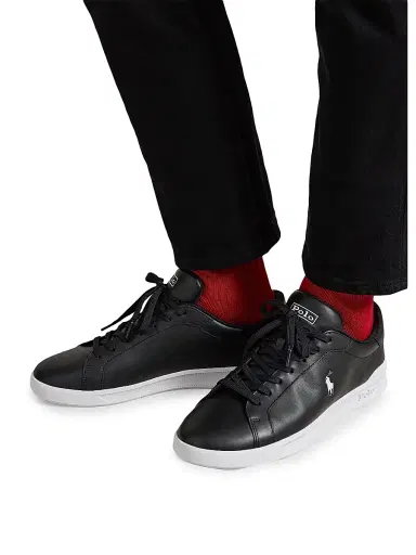 Polo Ralph Lauren Men's Heritage Court II Leather Sneakers | Thumbnail 6 Polo Ralph Lauren Men's Heritage Court II Leather Sneakers | Thumbnail 6
