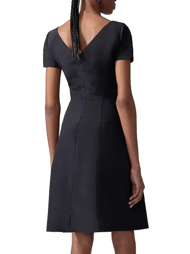 Carolina Herrera Women's Icon Silk Faille Cocktail Dress | Thumbnail 4 Carolina Herrera Women's Icon Silk Faille Cocktail Dress | Thumbnail 4