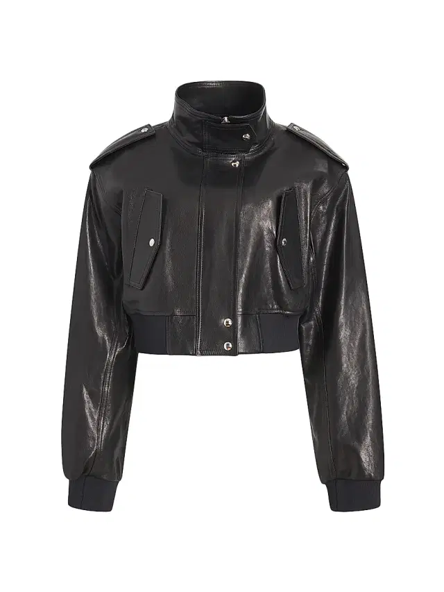 Women's Kember Leather Jacket - Black