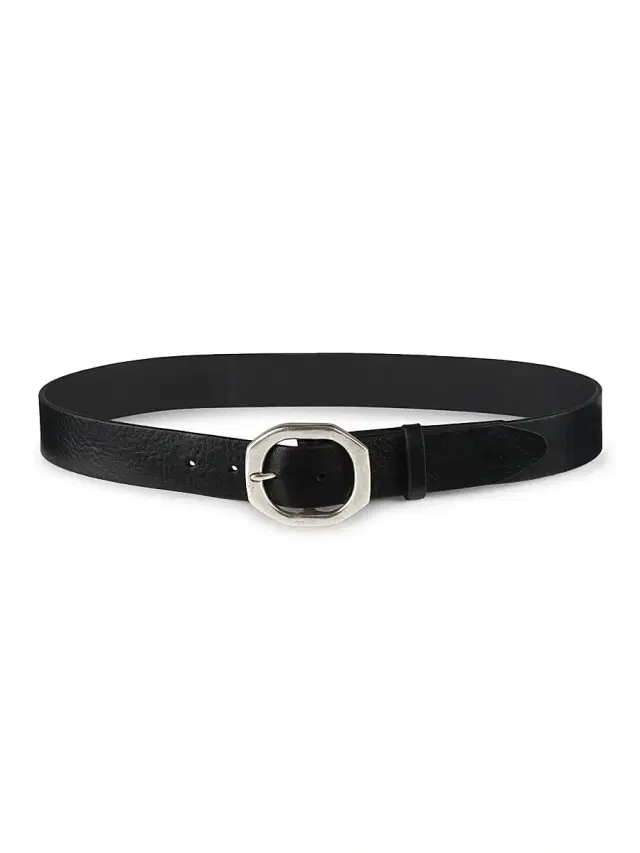 rag & bone Women's Audrey Leather Goldtone Buckle Belt - Black