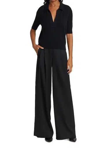 Khaite Women's Shrunken Jo Cashmere Sweater - Black | Thumbnail 2 Khaite Women's Shrunken Jo Cashmere Sweater - Black | Thumbnail 2