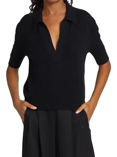 Khaite Women's Shrunken Jo Cashmere Sweater - Black | Thumbnail 3 Khaite Women's Shrunken Jo Cashmere Sweater - Black | Thumbnail 3