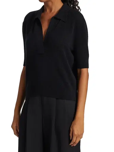 Khaite Women's Shrunken Jo Cashmere Sweater - Black | Thumbnail 4 Khaite Women's Shrunken Jo Cashmere Sweater - Black | Thumbnail 4