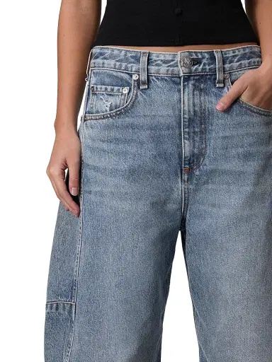 rag & bone Women's Charlie Barrel Jeans - Harmony | Thumbnail 6