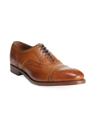 Allen Edmonds Men's Strand Leather Cap-Toe Oxfords - Walnut - Size 13 | Thumbnail 2