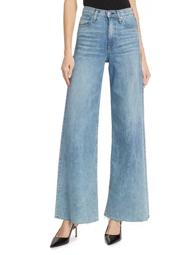 rag & bone Women's Sofie High-Stretch Wide-Leg Jeans - Whitney | Thumbnail 3