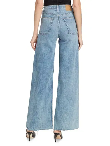 rag & bone Women's Sofie High-Stretch Wide-Leg Jeans - Whitney | Thumbnail 5