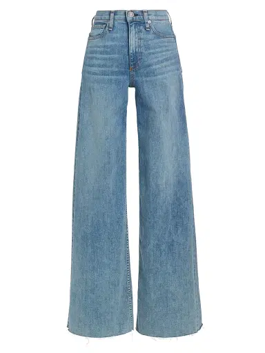 rag & bone Women's Sofie High-Stretch Wide-Leg Jeans - Whitney | Thumbnail 1